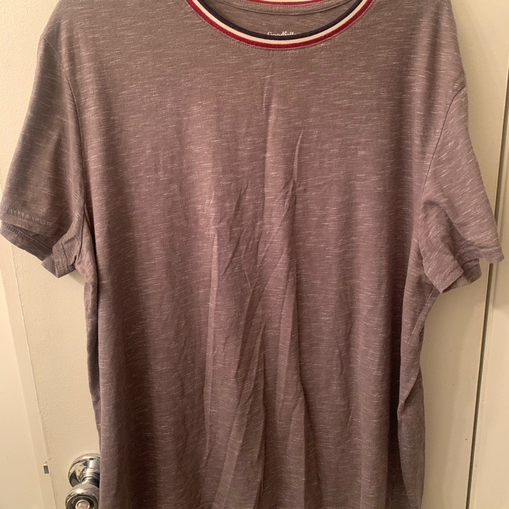Men's Gray Crew Neck T-Shirt